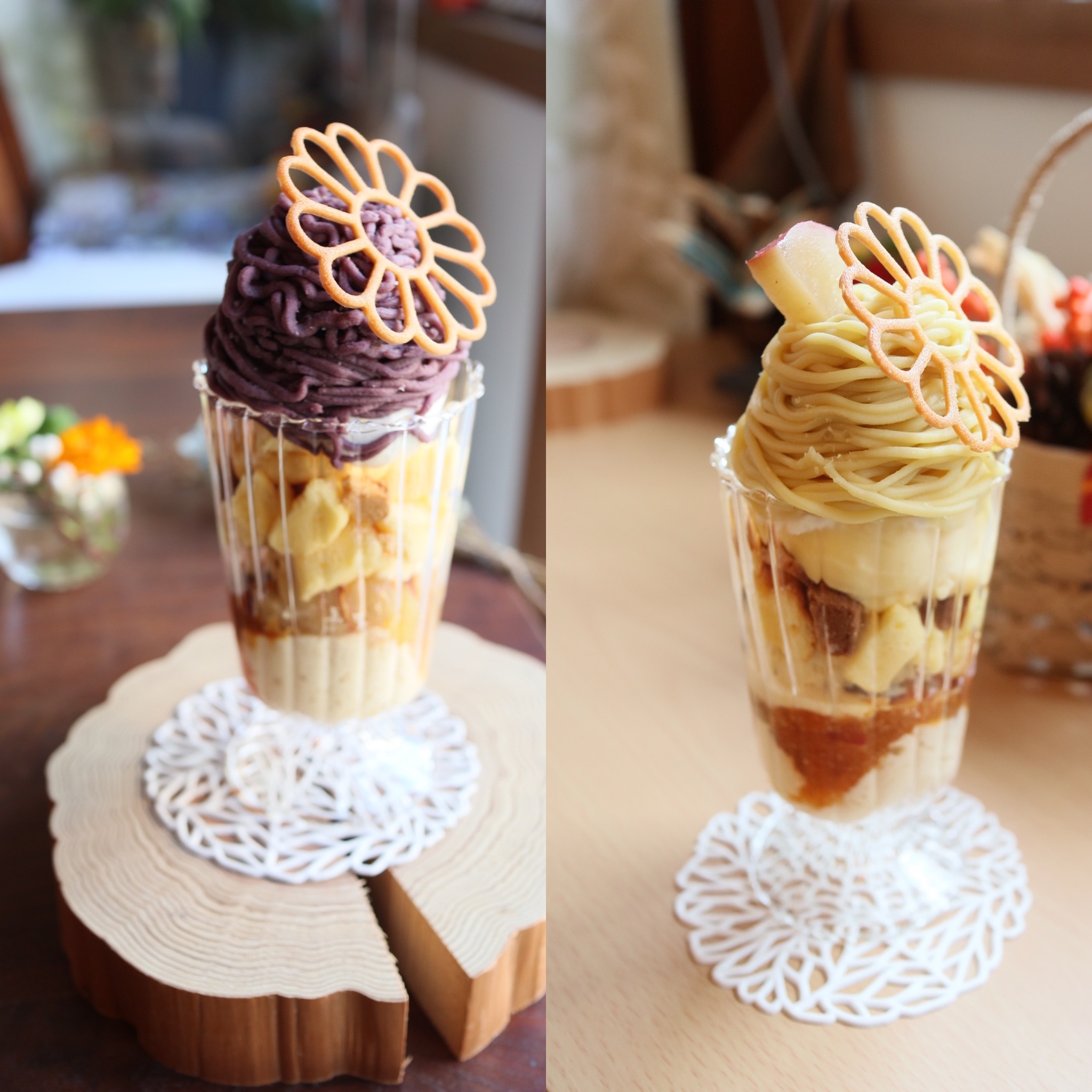 お芋パフェ(スイートポテトor紫芋)